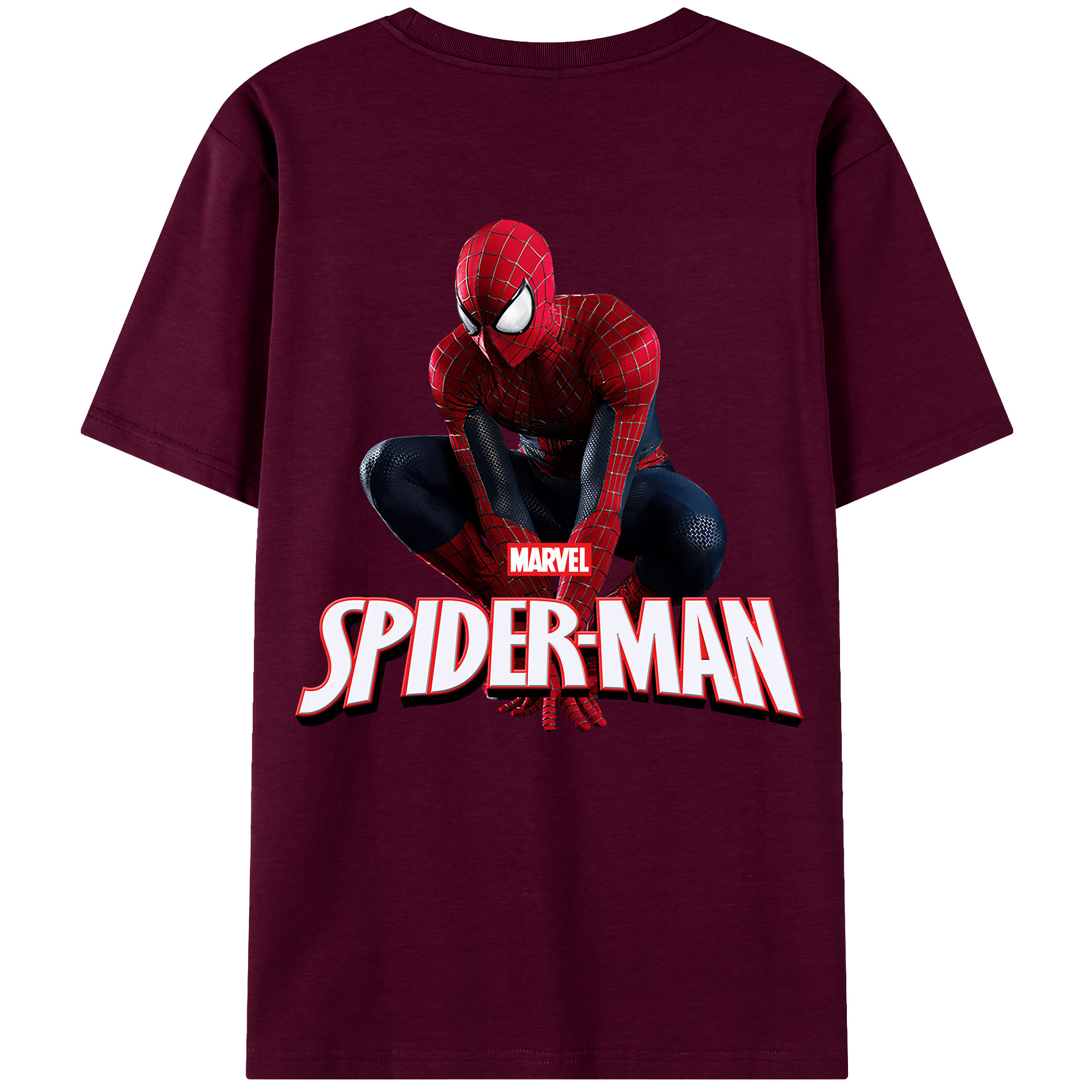 （画像用） Spider Man スパイダーマン レディース半袖Tシャツ(バックプリント)